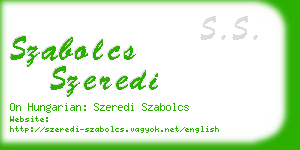 szabolcs szeredi business card